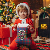 Clan Byres Tartan Crest Christmas Stocking DN71 Byres Tartan Tartan Stocking